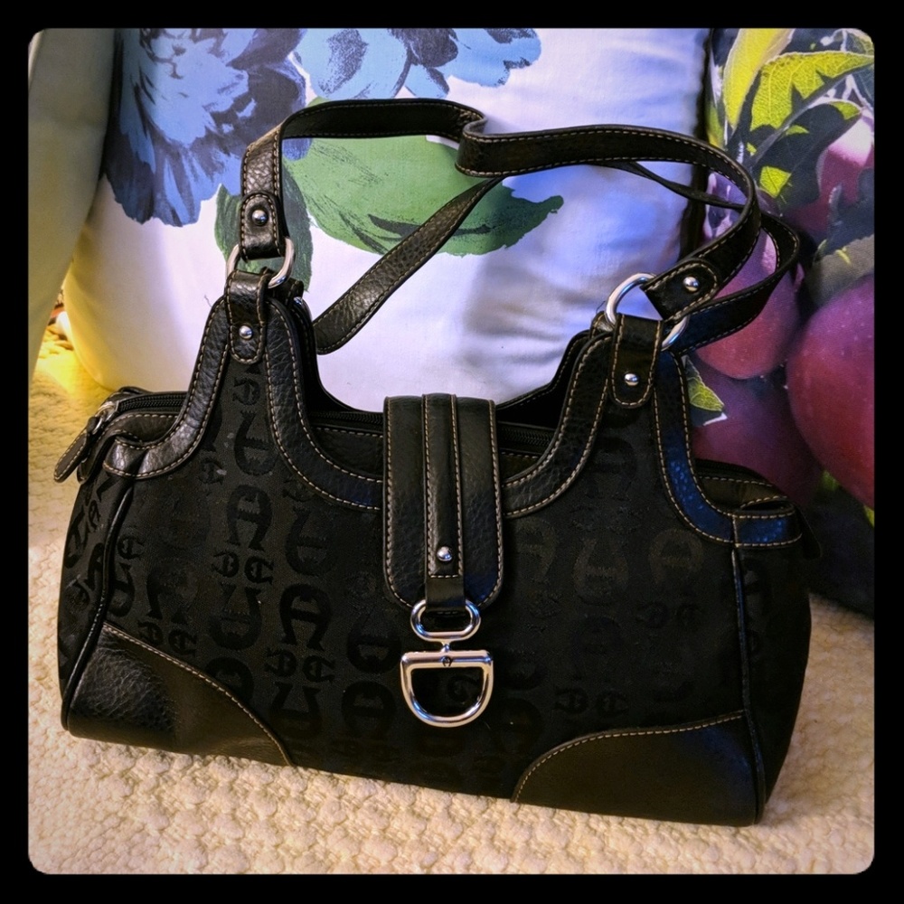 Etienne Aigner Handbag Purse Bag Black